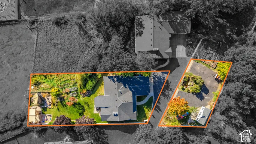Lot lines are hand drawn and may not be exact. Buyer to verify all via survey if desired but the 2nd parcel with shed, water feature and Play structure are all included. Directly across the driveway/lane.