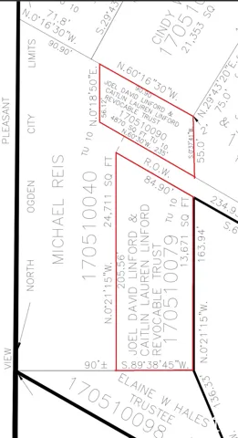 Plat Map. Illustrating the boundaries, dimensions, and ownership of the property