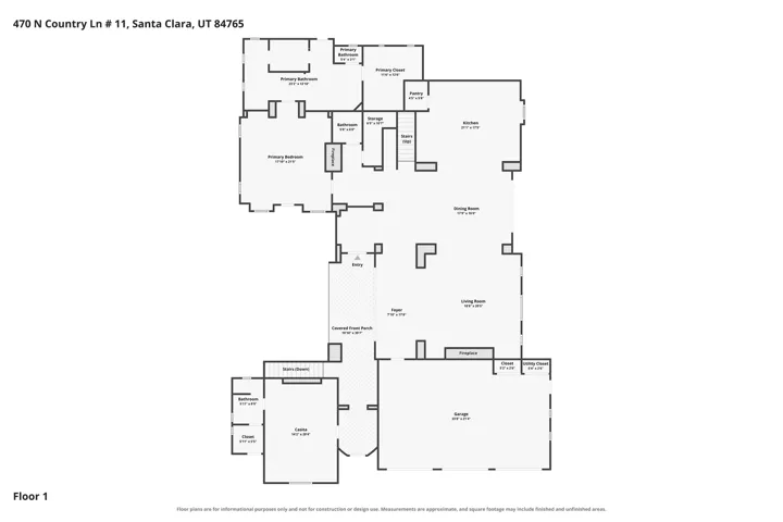 Main House - Main Level w/ Casita Main Level