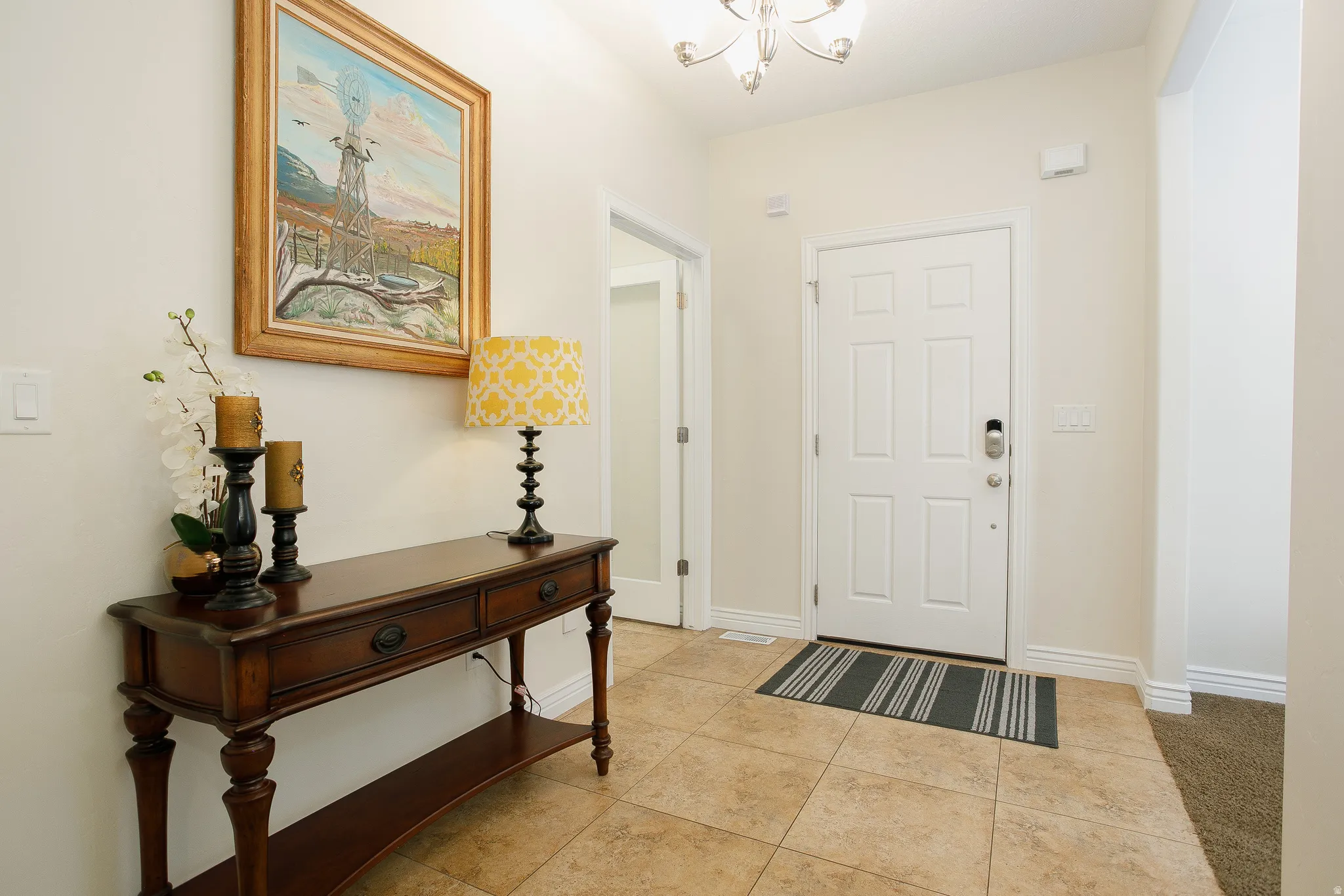 Fancy folks call this the foyer (pronounced "for-yay" as in "YAY! I'm home!)