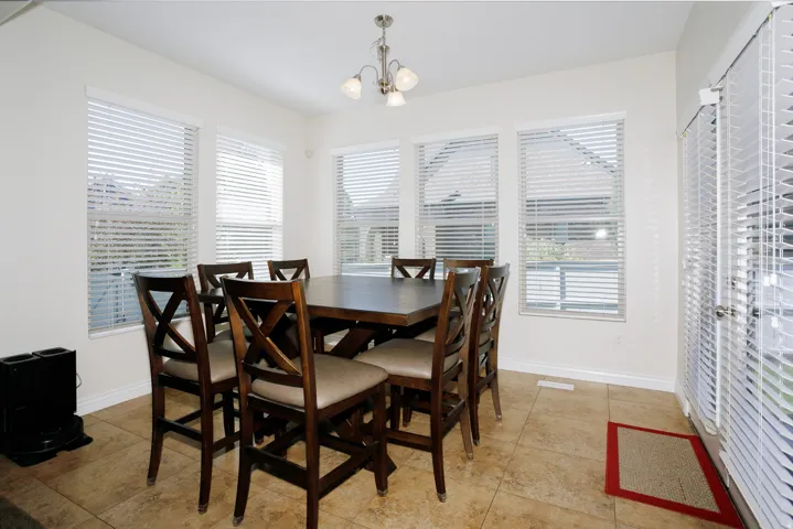 That's a really big table. This is a really big dining area.