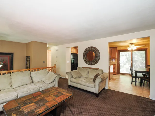Wall-to-wall carpeting in a rich brown hue