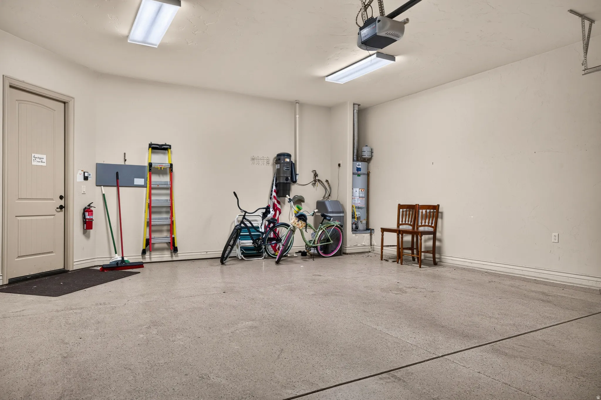 Extended length and height; garage height is 9 feet tall