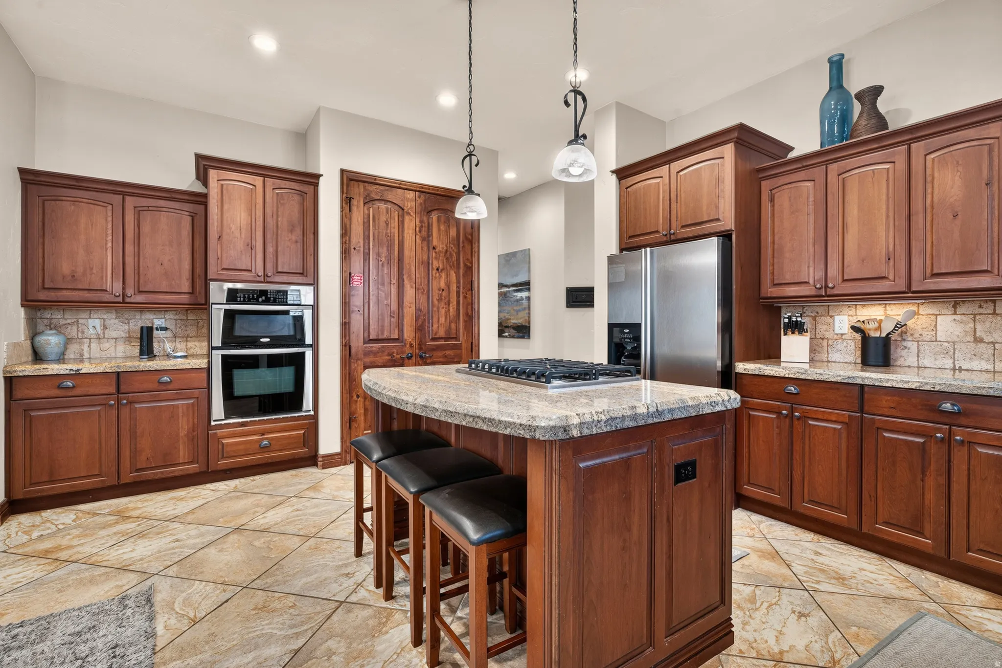Abundance of cabinetry for storage