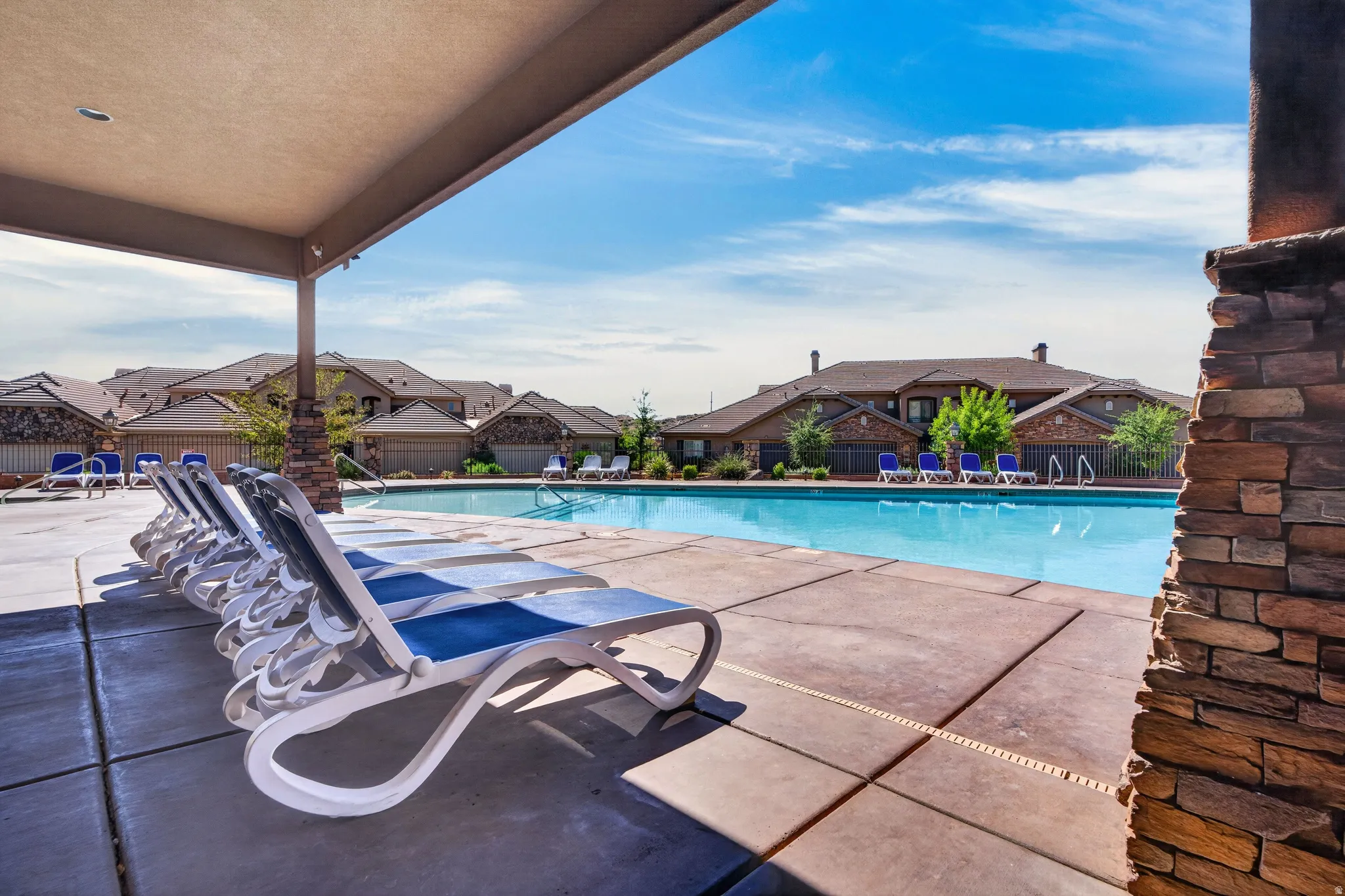 Large covered patio