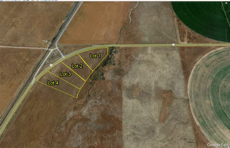 Plat Map. Illustrating the division of the property into four distinct lots