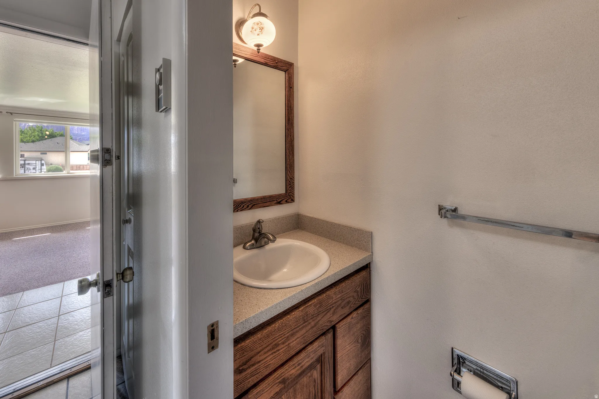Half bath off of laundry room