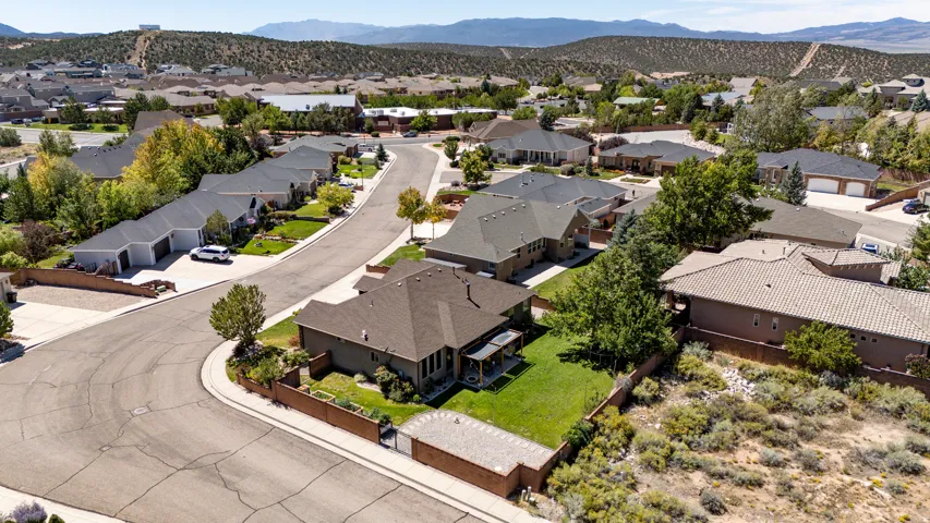 Residential community featuring paved streets and varied architectural styles
