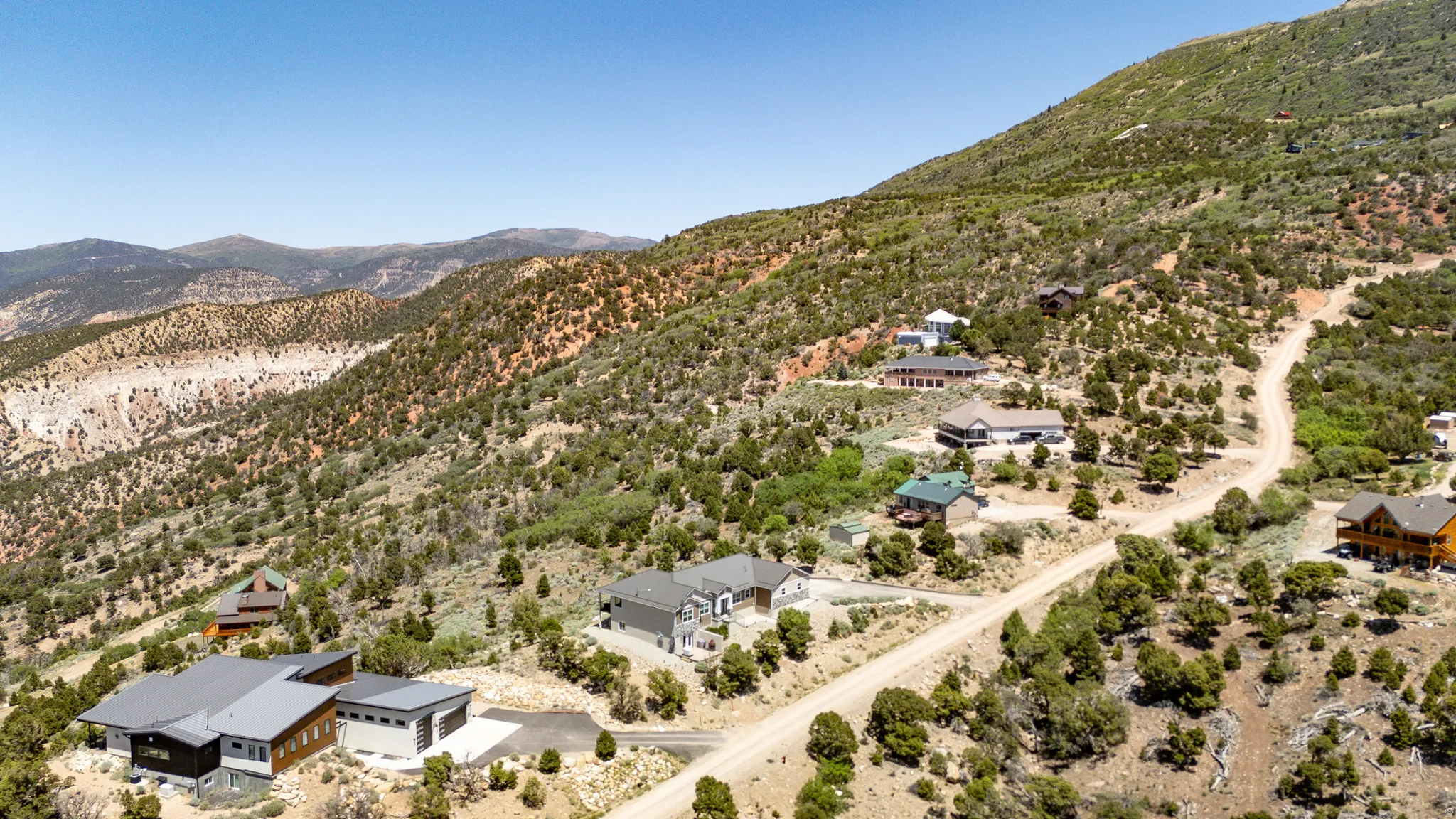 Hillside property with a natural, arid landscape