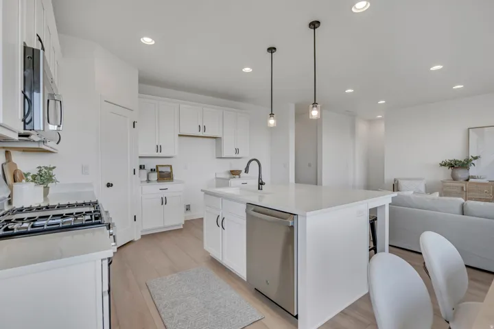 Different finished Edgewater home. Options/colors/features may differ from the actual home for sale.