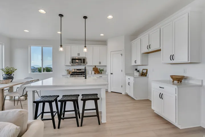 Different finished Edgewater home. Options/colors/features may differ from the actual home for sale.
