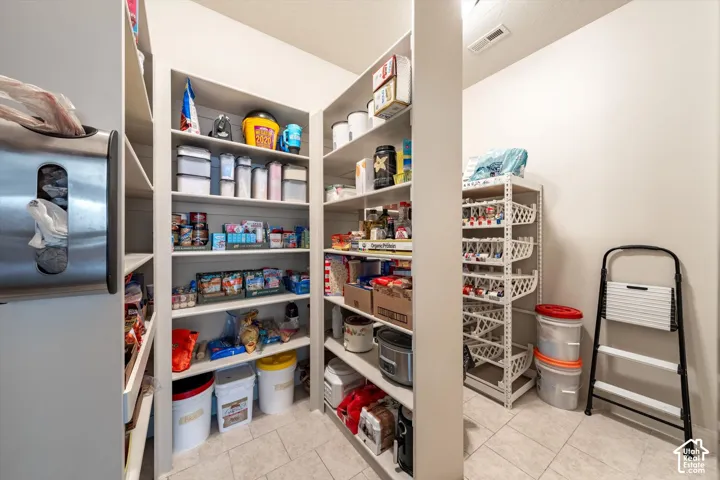 Built-in shelving for organized storage
