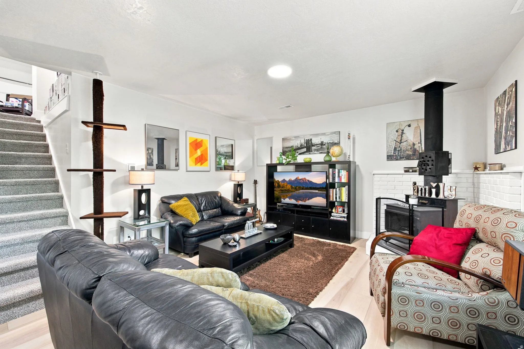 Spacious Family Room w/Wood-Burning Stove