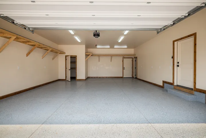 Main house over-sized garage