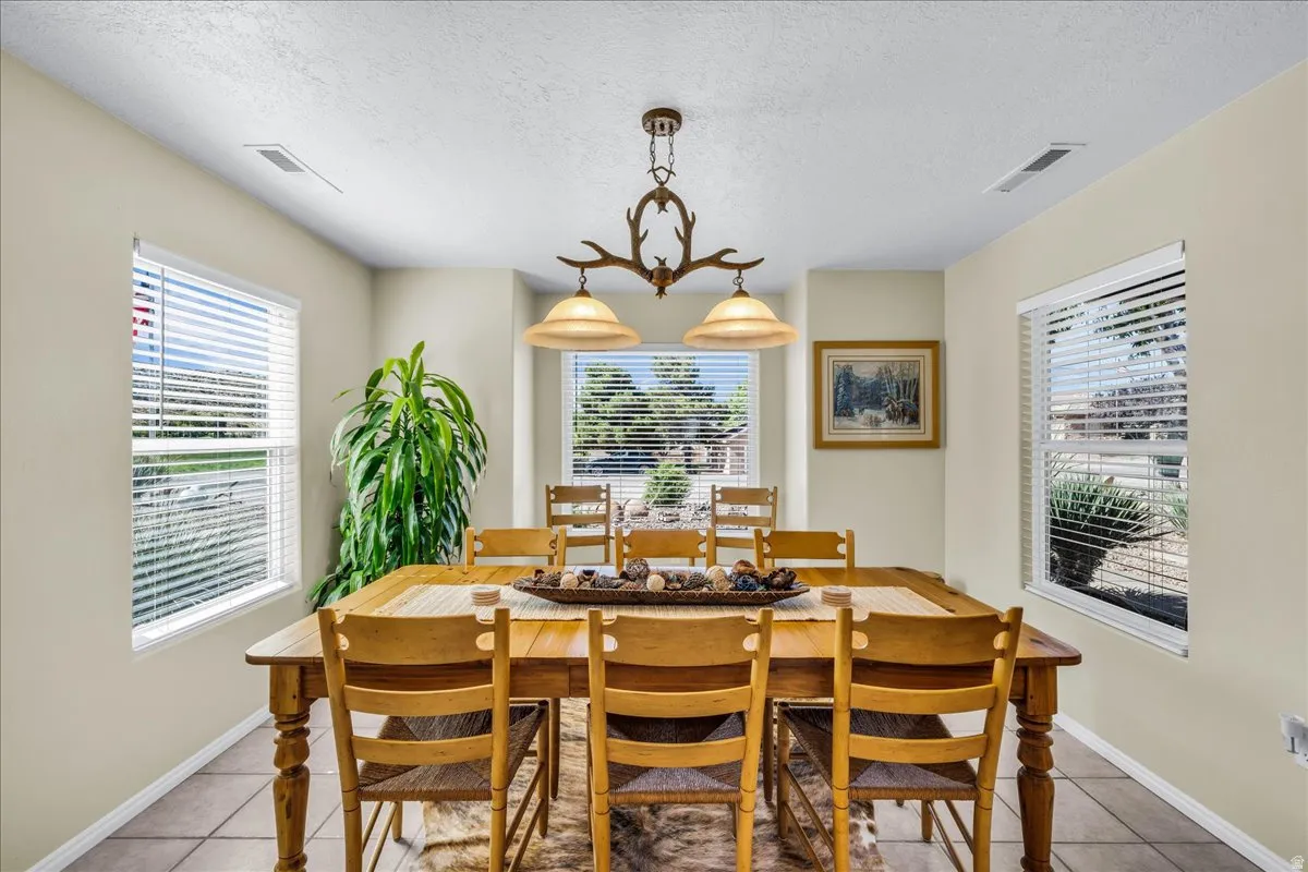 Recessed lighting in ceiling