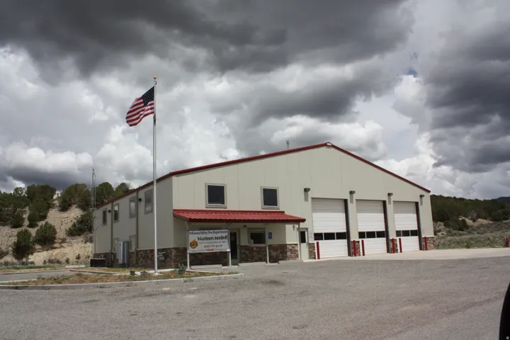 Fire Station at Entrance to Subdivision