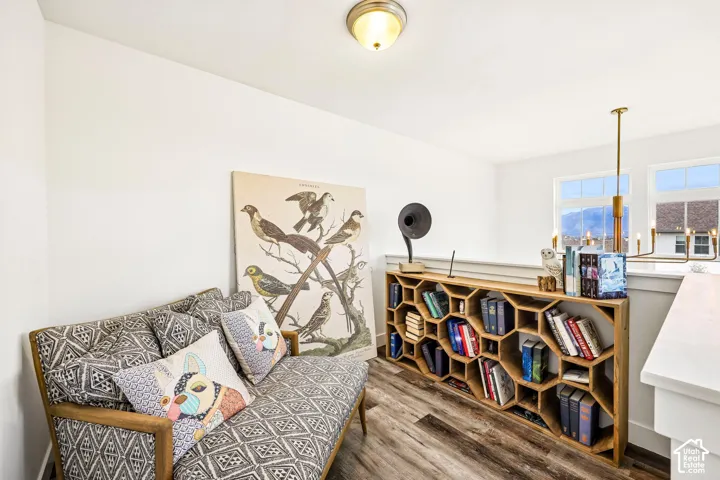 A get-a-way loft for studying, reading, relaxing to music.