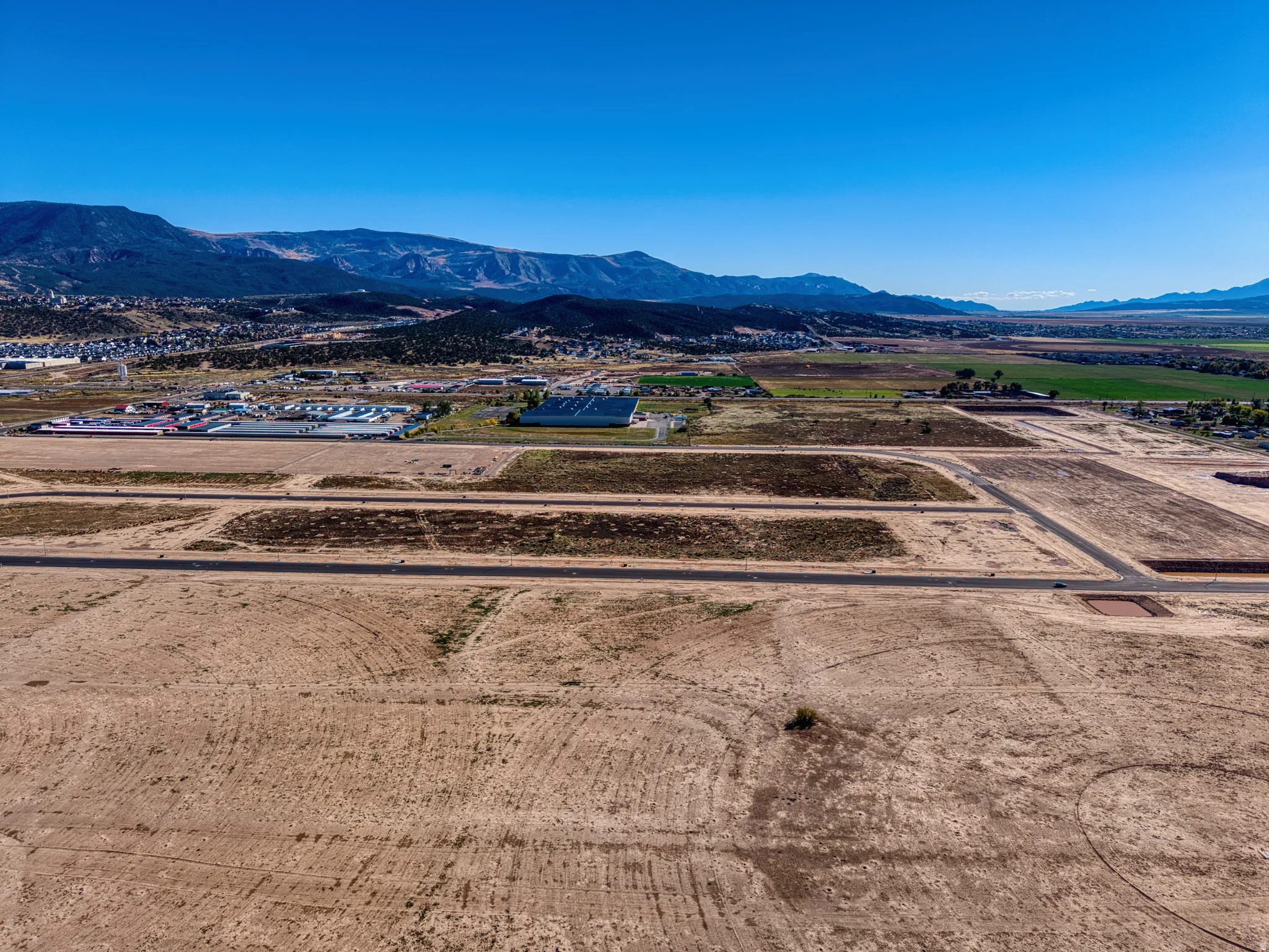 Expansive land parcels with established road infrastructure