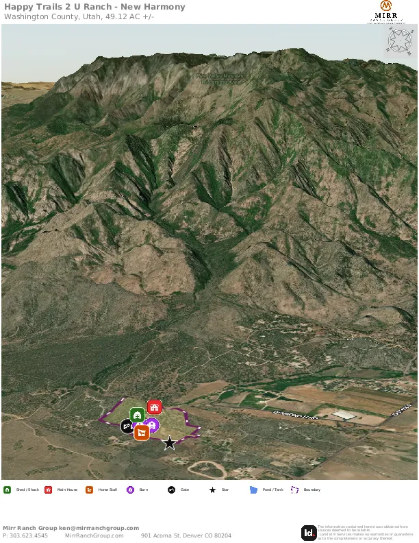 Property Overview Map. Illustrating the location and boundaries of the property with key features identified