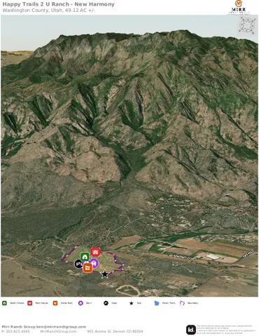Property Overview Map. Illustrating the location and boundaries of the property with key features identified