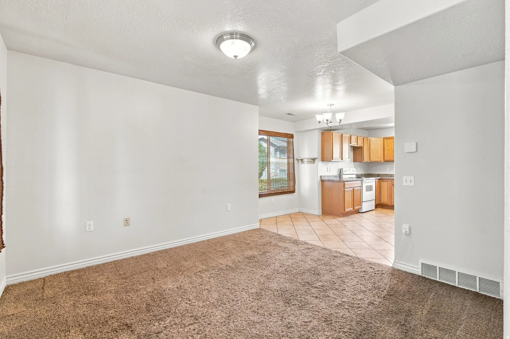Main floor living room to the left of the entry.