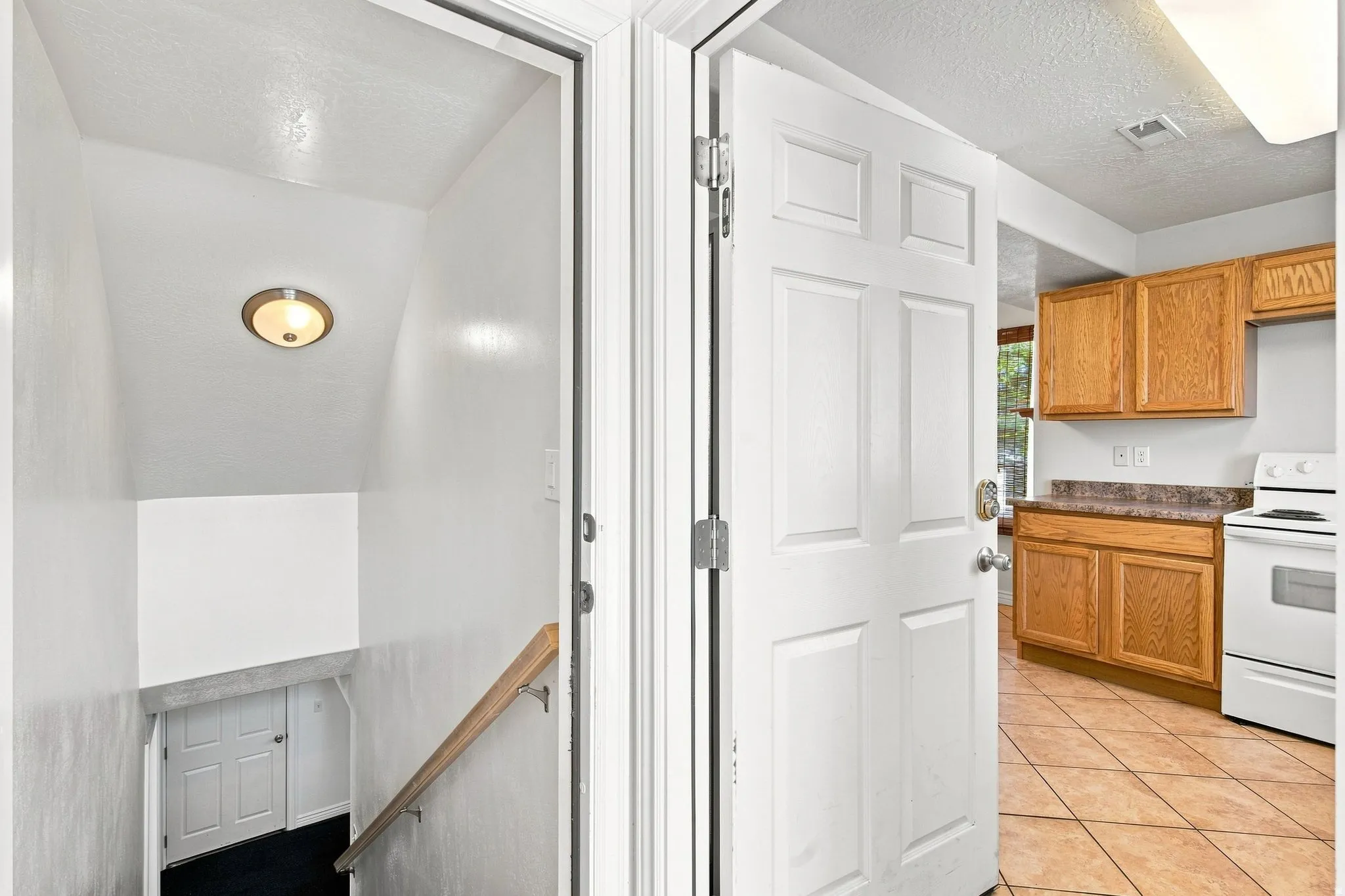 This Entry is located on the back of the home and provides handicap access to both the main level and the basement apartment.