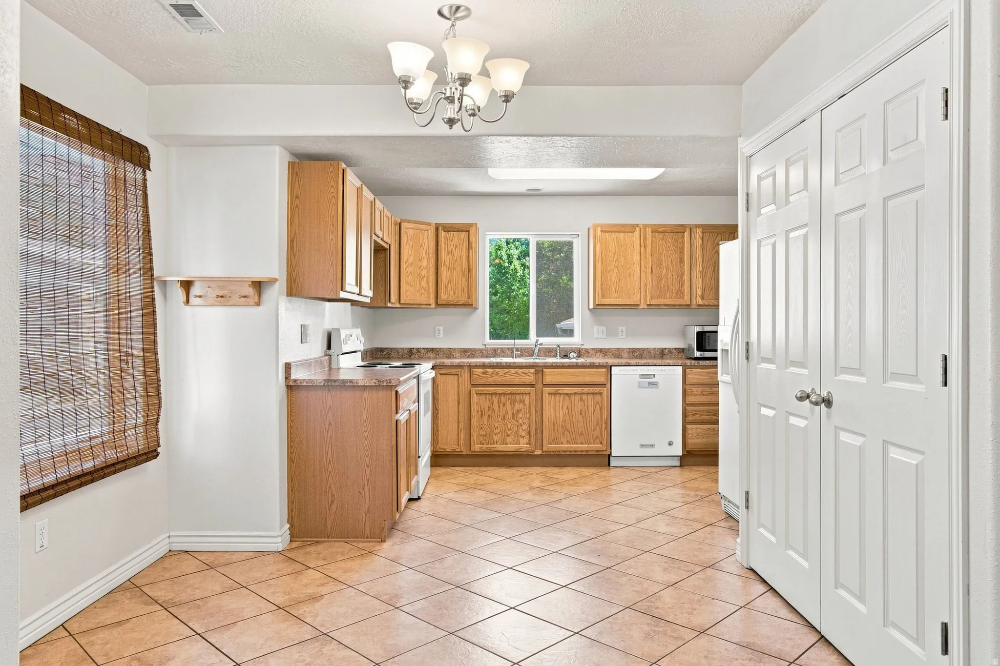 Main floor kitchen and dining.