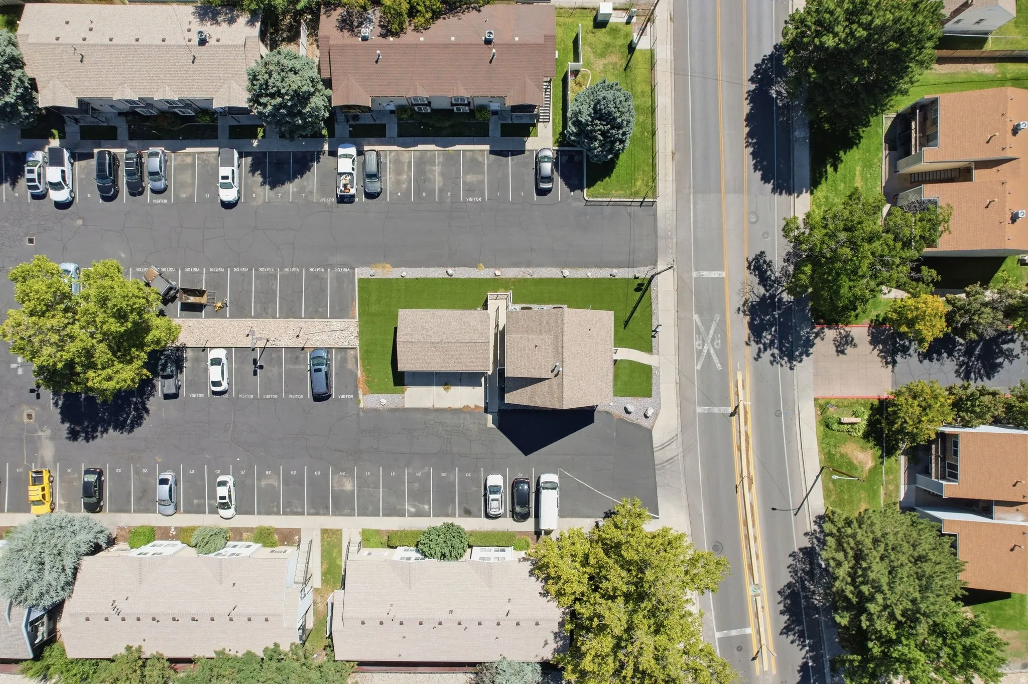 This is a bird's-eye view of the entire property.