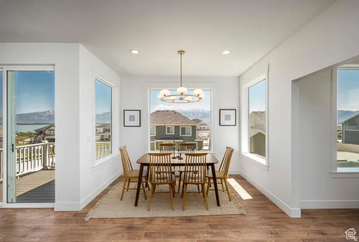 Wood-finish flooring throughout
