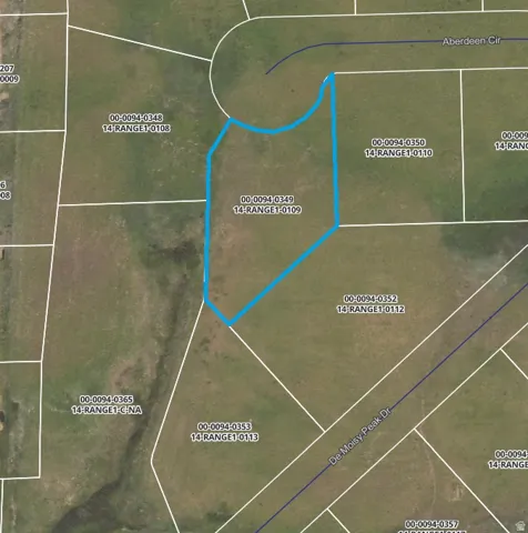 Plat Map showing 0.513 acre parcel on back of cul-de-sac.