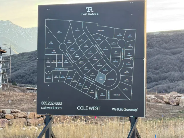 Site Plan. Displaying the subdivision layout with individual lot numbers and corresponding acreage