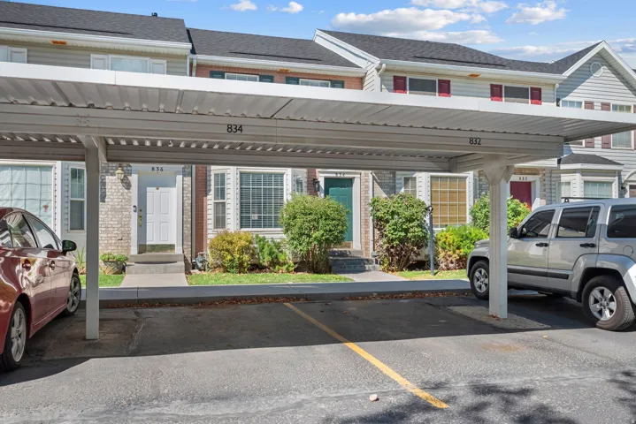 Carport parking with multiple covered spaces