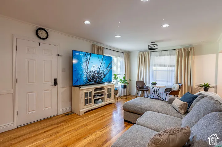 Large windows with natural light.