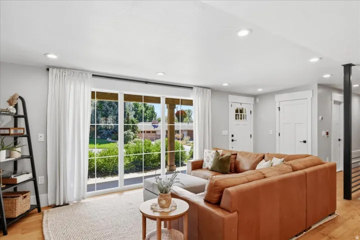 Wood-finish flooring throughout