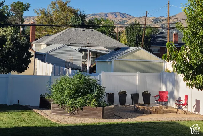 View from the back porch