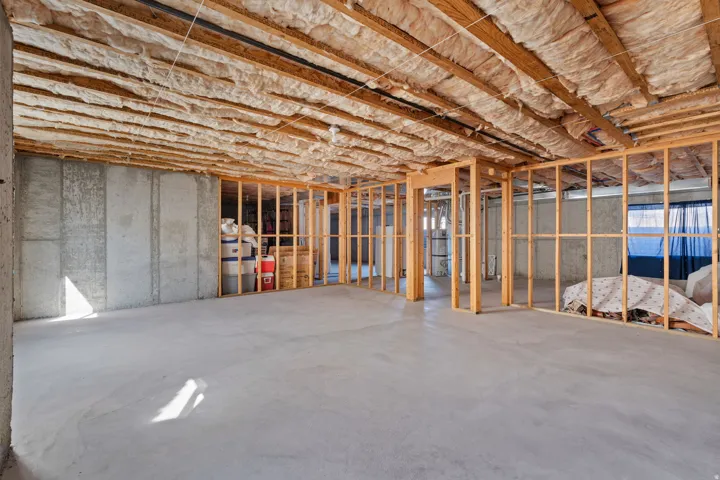 Unfinished Basement: Room to add three large bedrooms, an expansive family room, and a full bath (and still retain storage room)