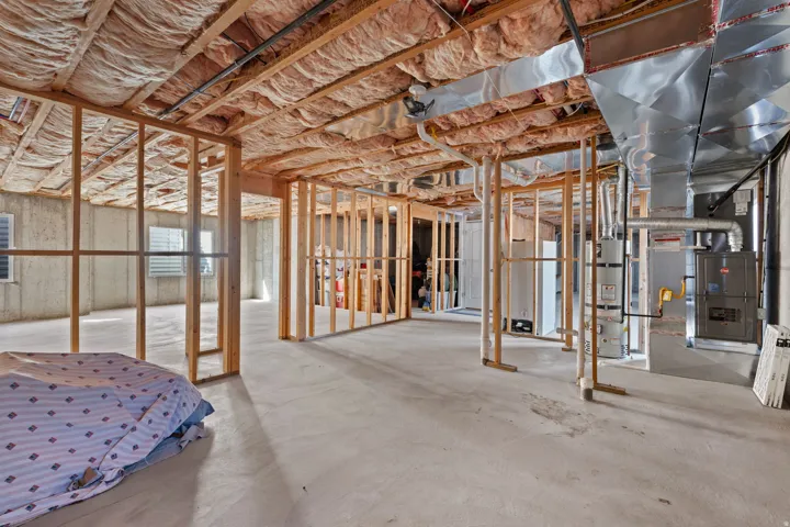 Unfinished Basement: Room to add three large bedrooms, an expansive family room, and a full bath (and still retain storage room)