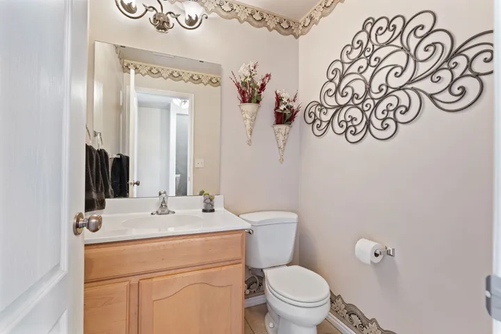 Half Bath on main level.