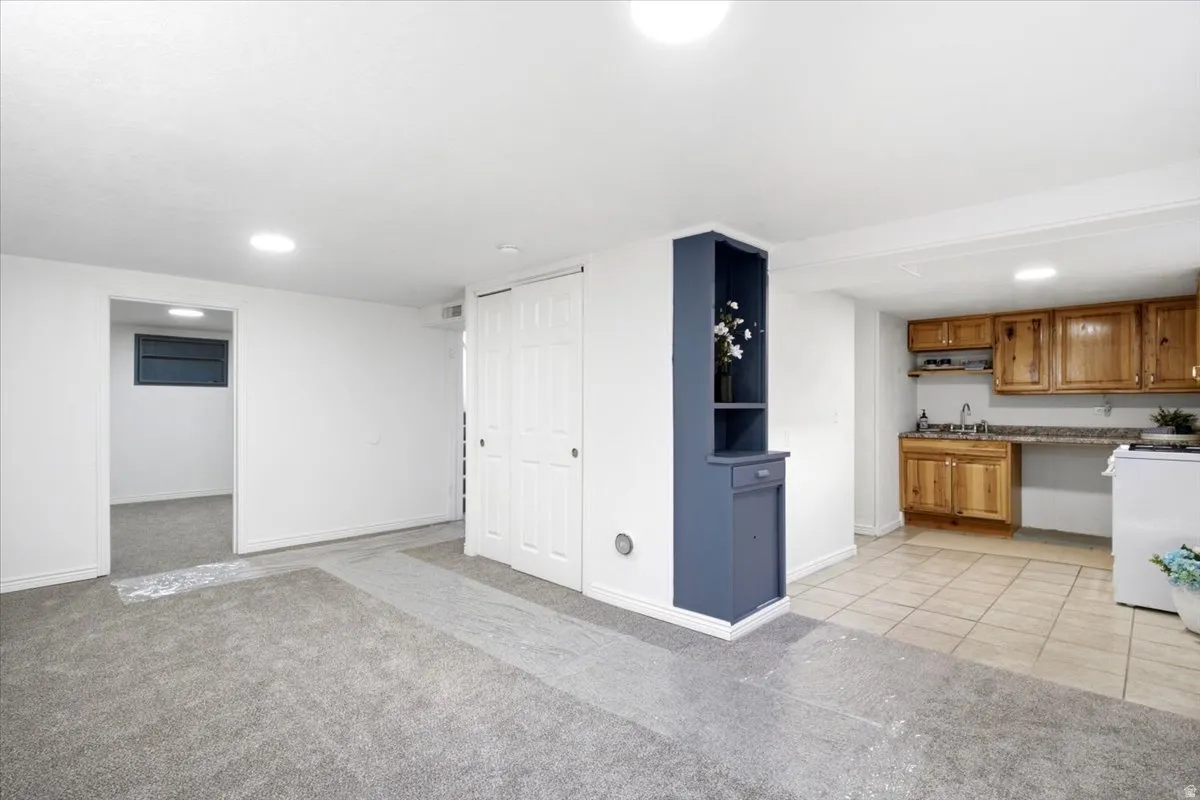 Basement kitchen off family room