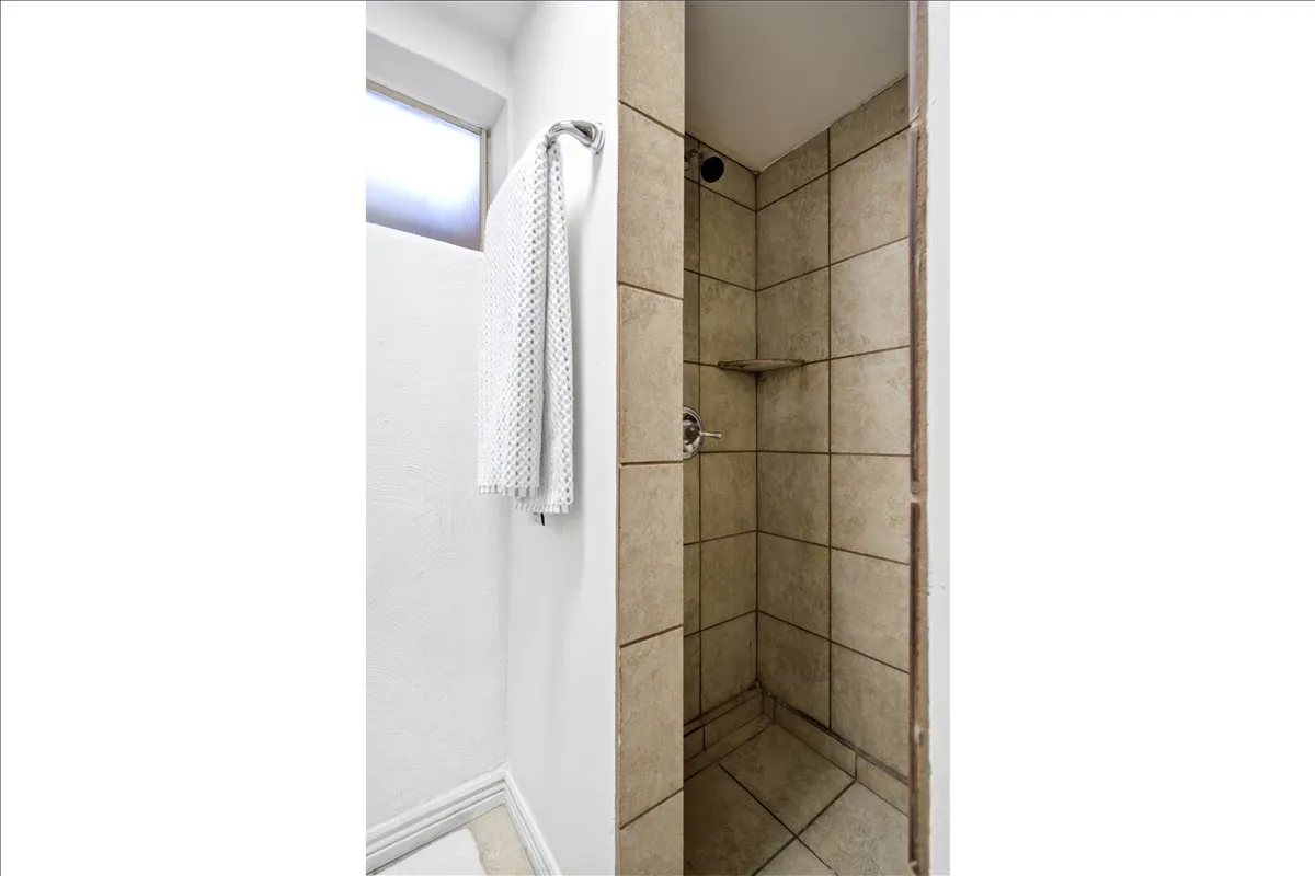 Basement bathroom shower