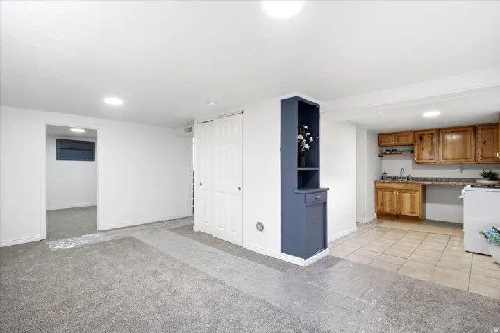 Basement kitchen off family room