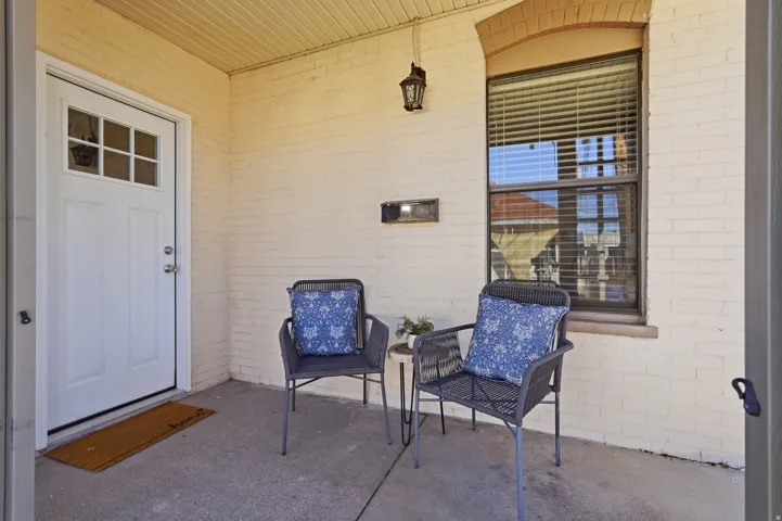 Covered front porch