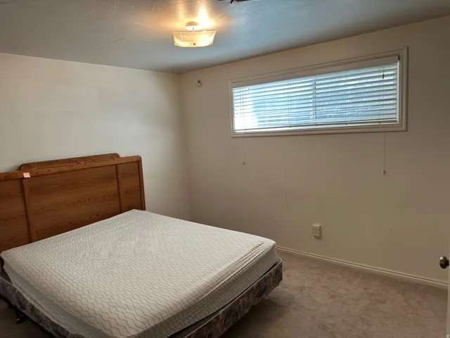 Recessed window with blinds