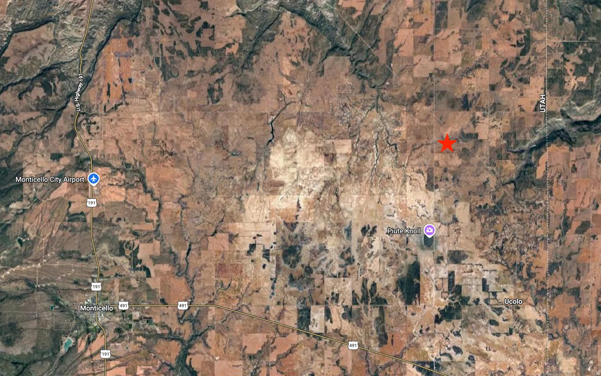 Location Map. Indicating the geographic position of the property with a red star marker