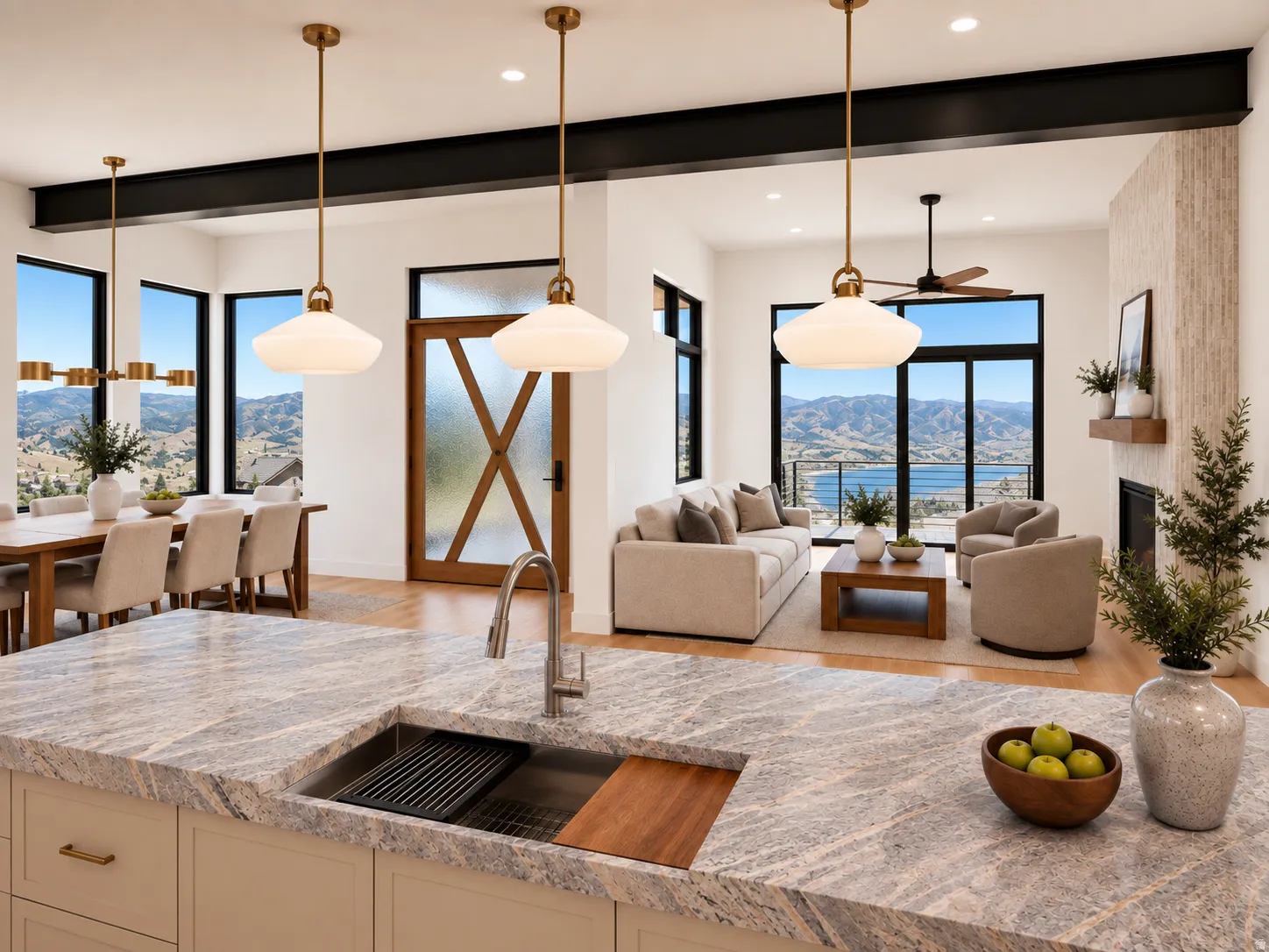 Digital Rendering of Great Room