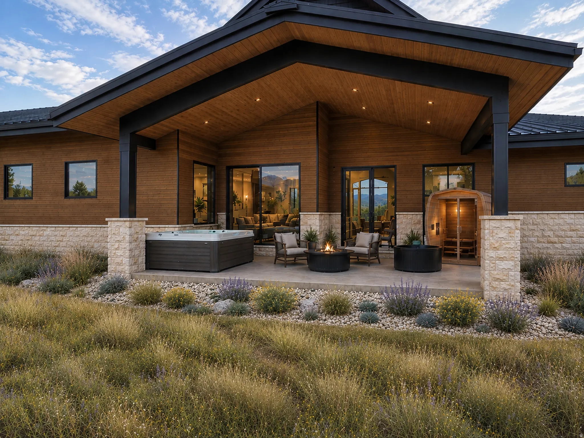 Digital Rendering of Back Patio
