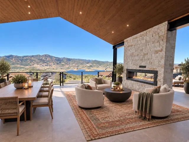 Digital Rendering of Large Outdoor Living Space