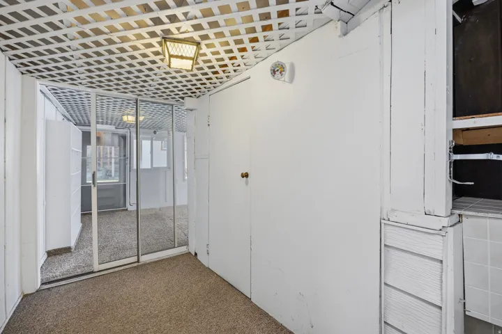 Storage room off the garage