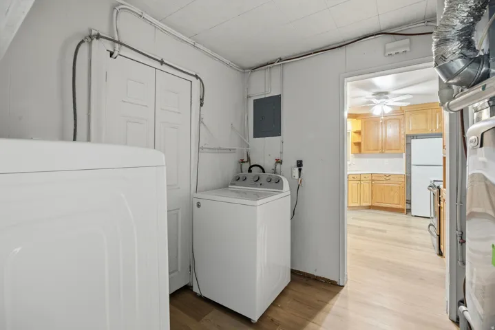 Laundry area off the kitchen