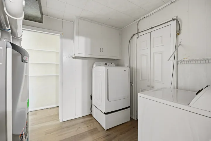Laundry area off the kitchen